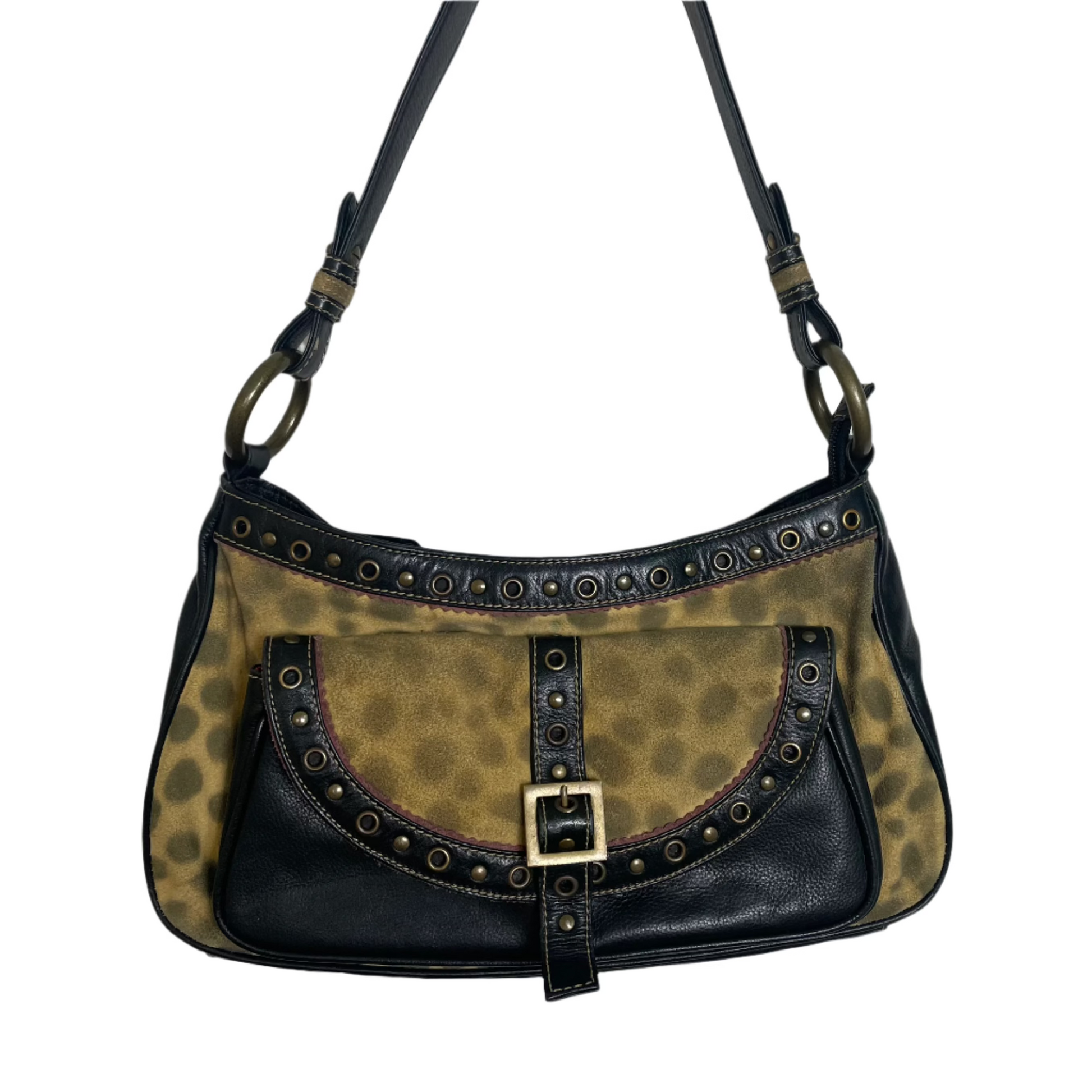 animal print shoulder bag