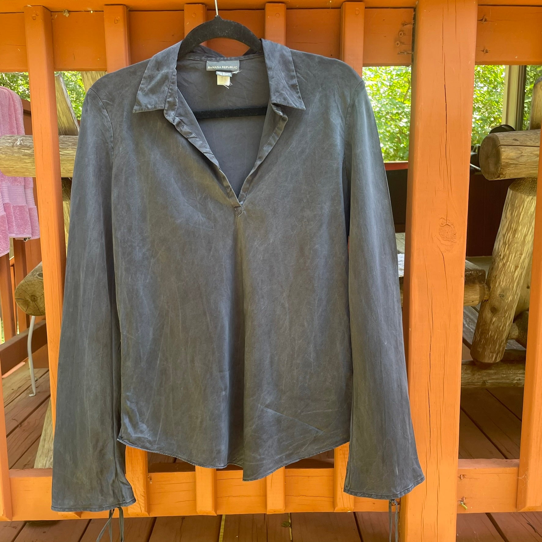 silk blouse M