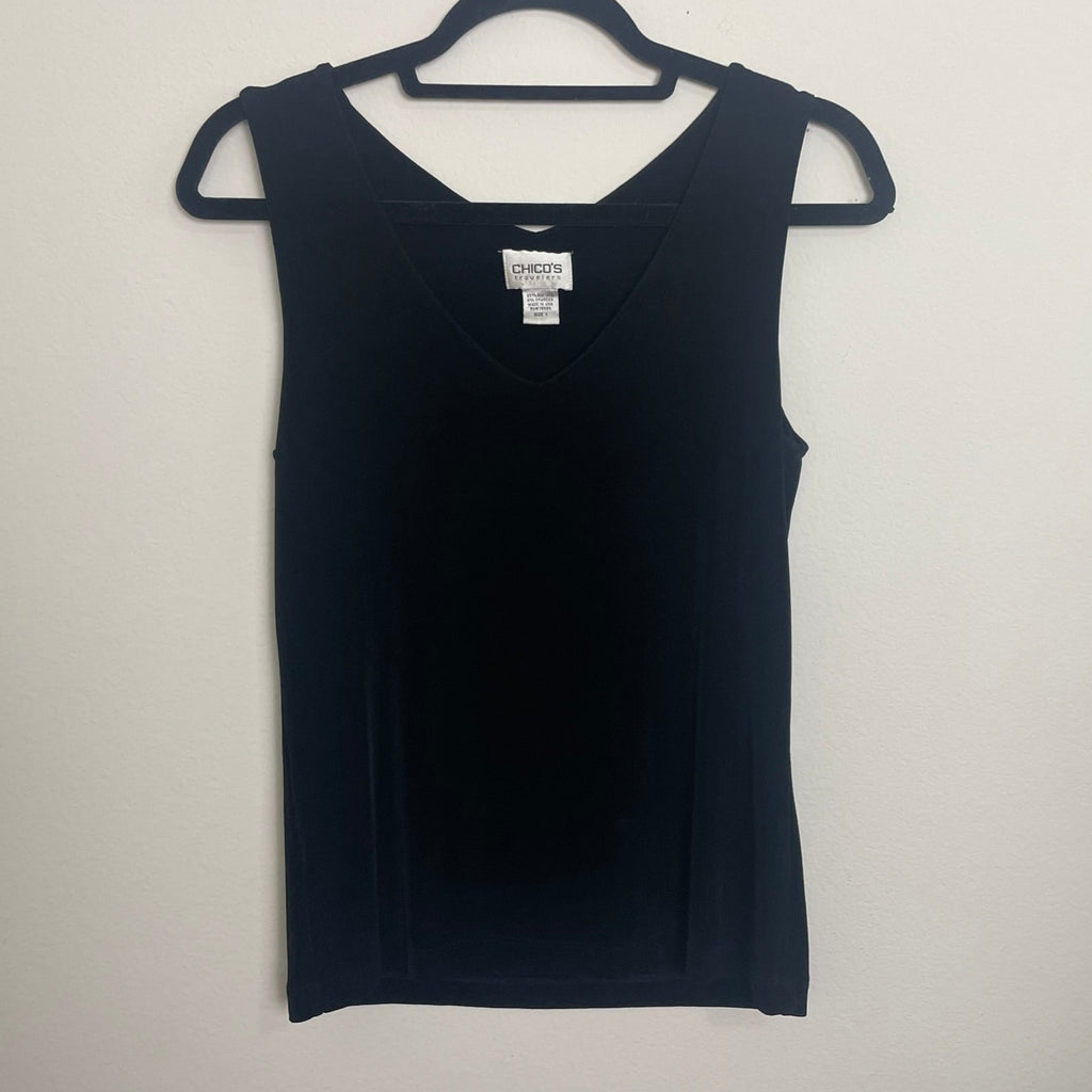 chicos travelers tank sz 1 (M)