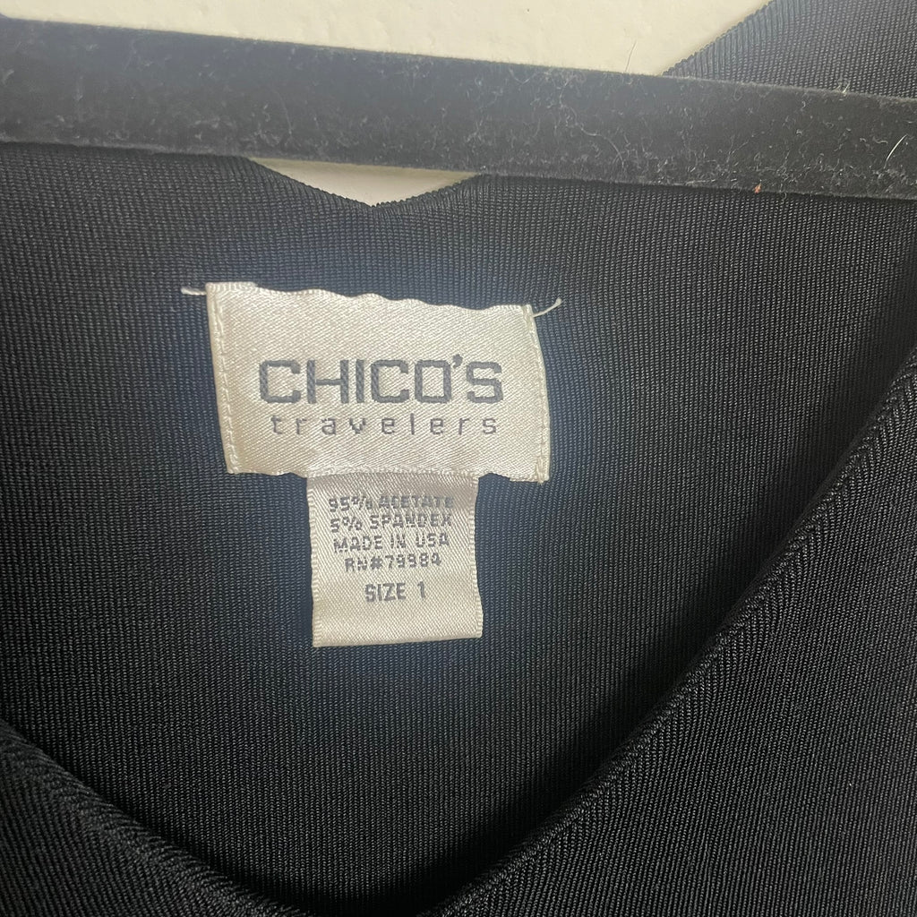 chicos travelers tank sz 1 (M)
