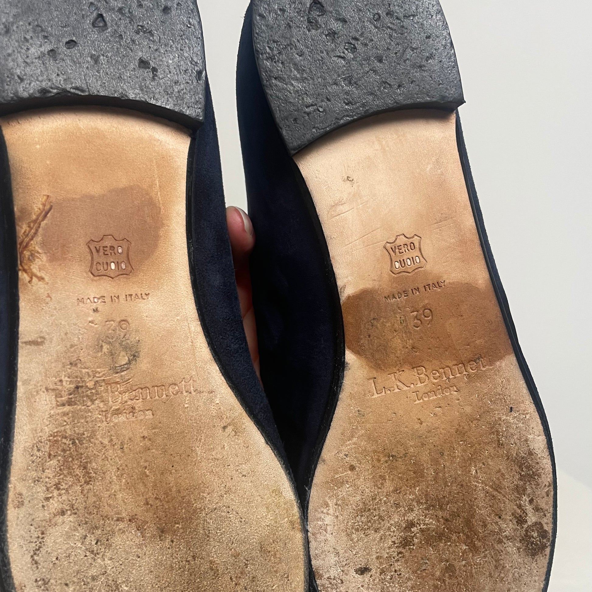 suede ballet flats 39 (8.5)