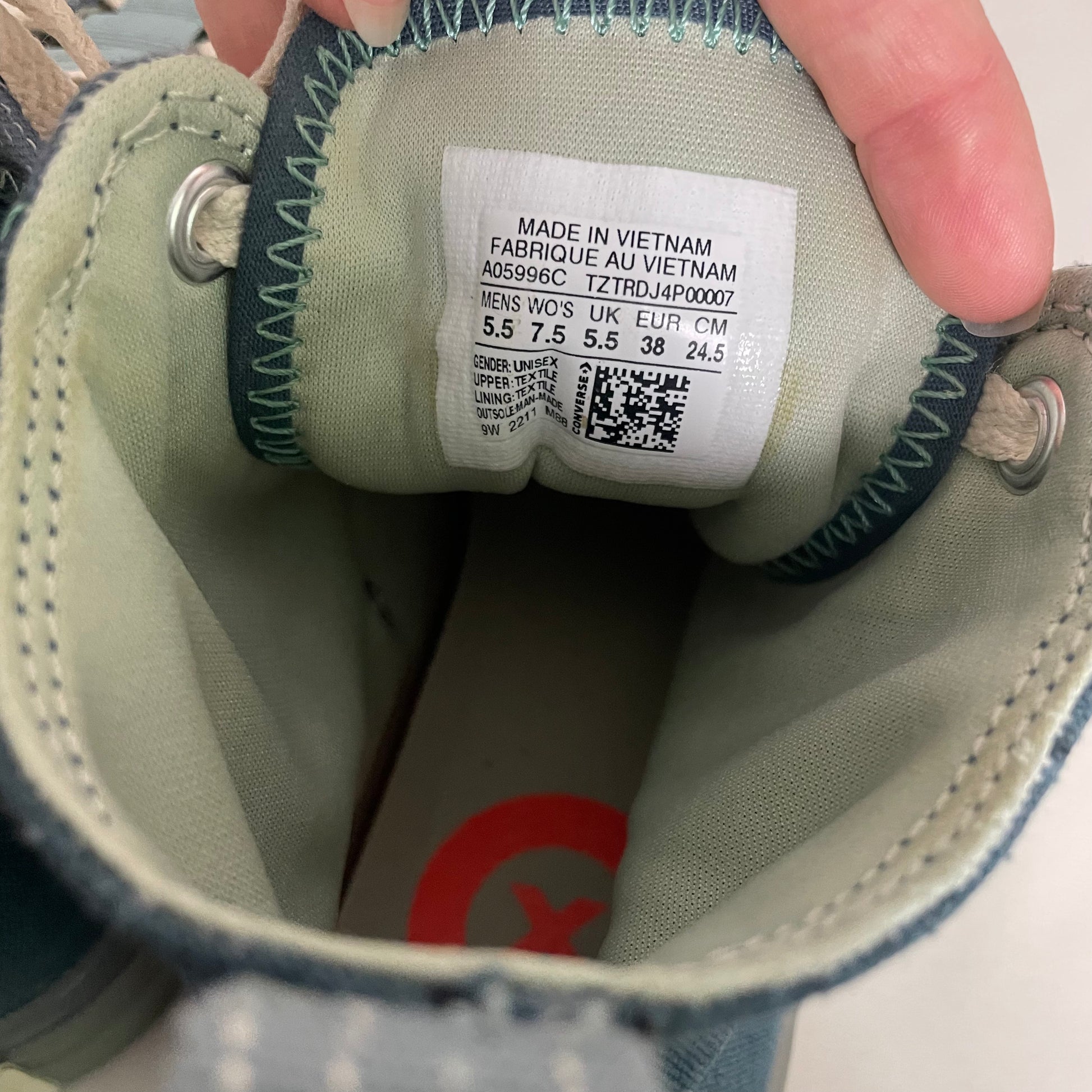 high top converse 7.5