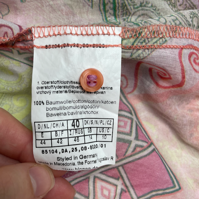 lightweight cotton button up size 10