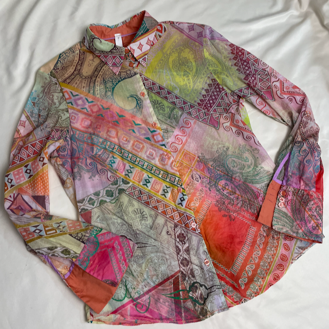 lightweight cotton button up size 10