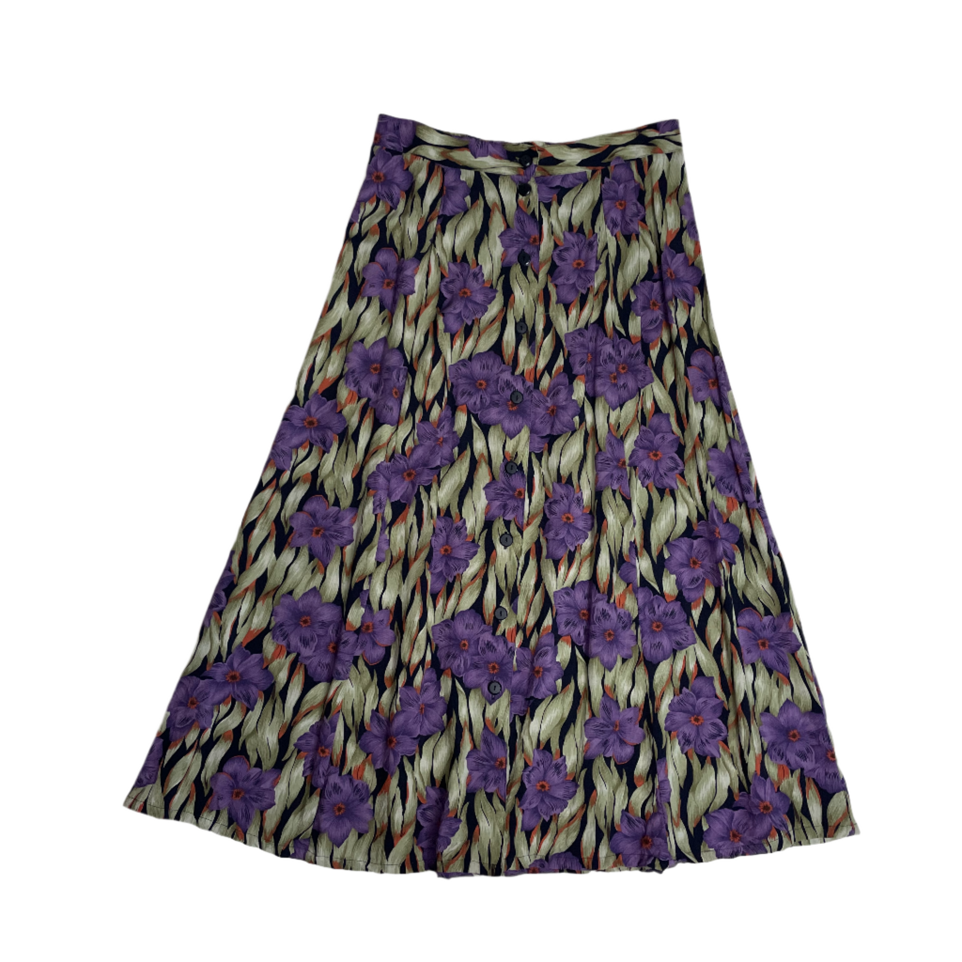 lightweight floral maxi skirt M