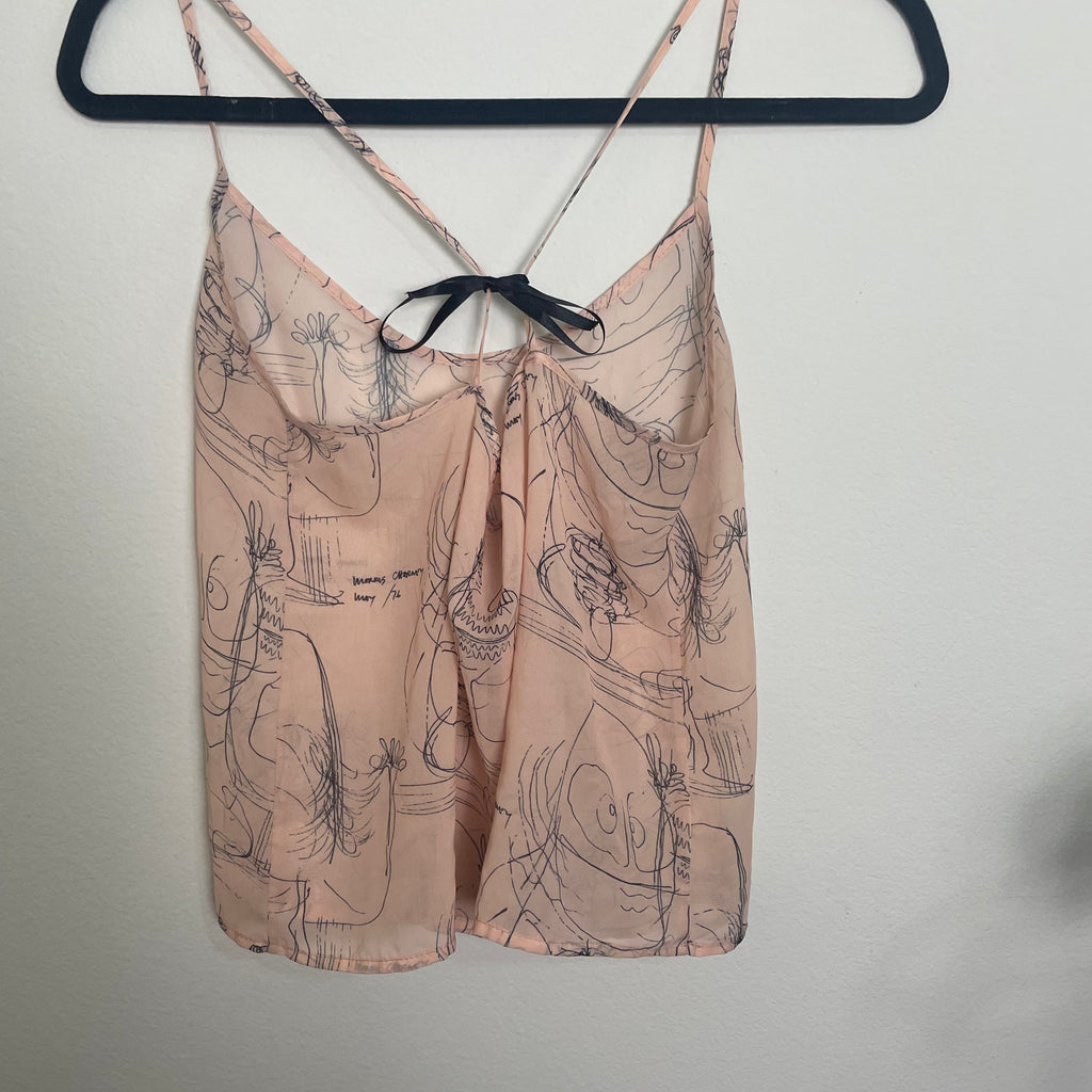 faces chiffon tank XS