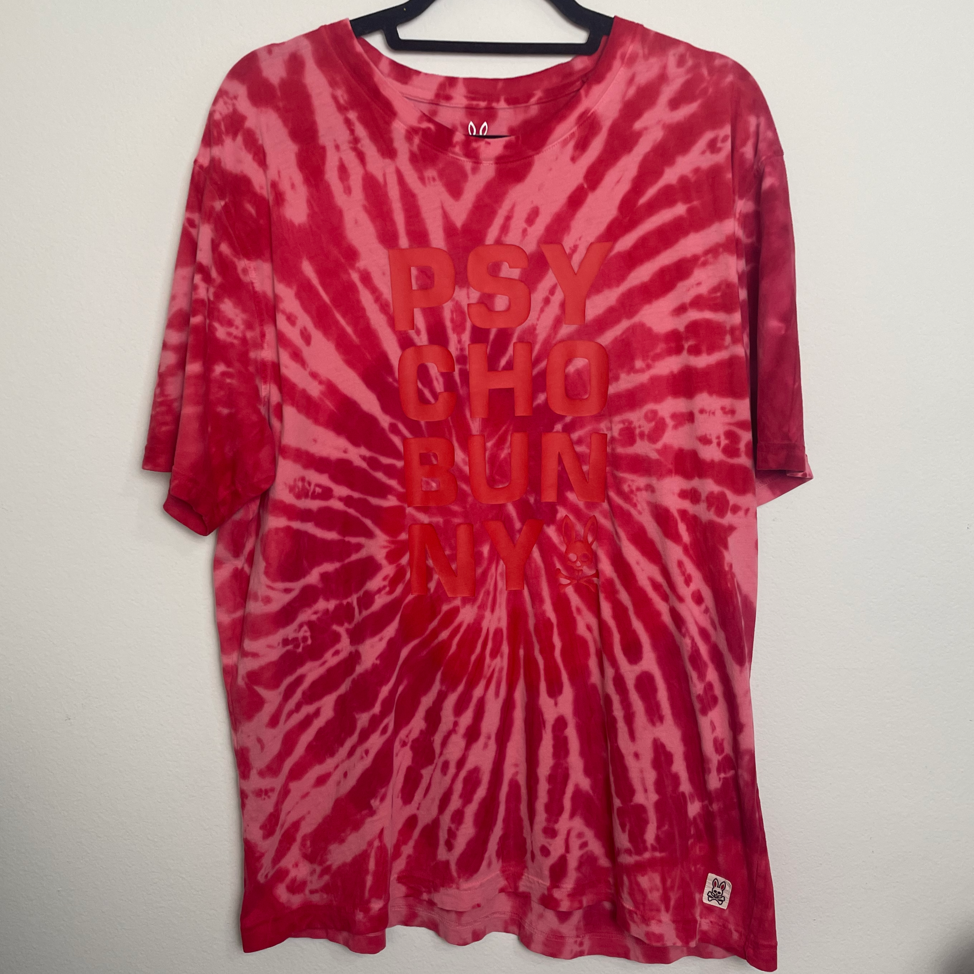 psycho bunny tye dye tee sz 7 (L/XL?)