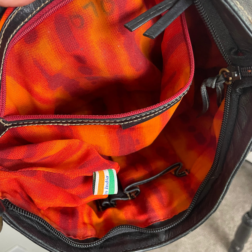 animal print shoulder bag