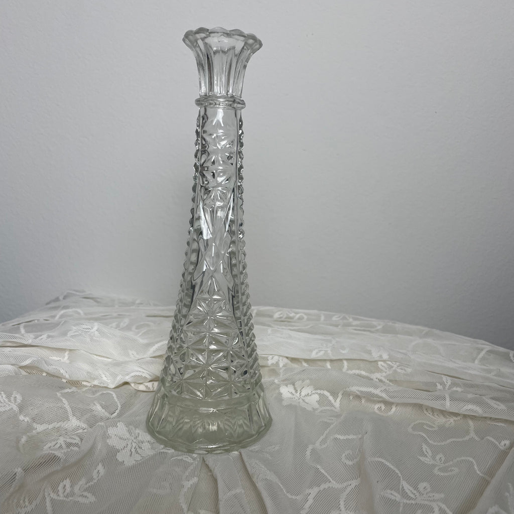 crochet red roses (2) w/ vase