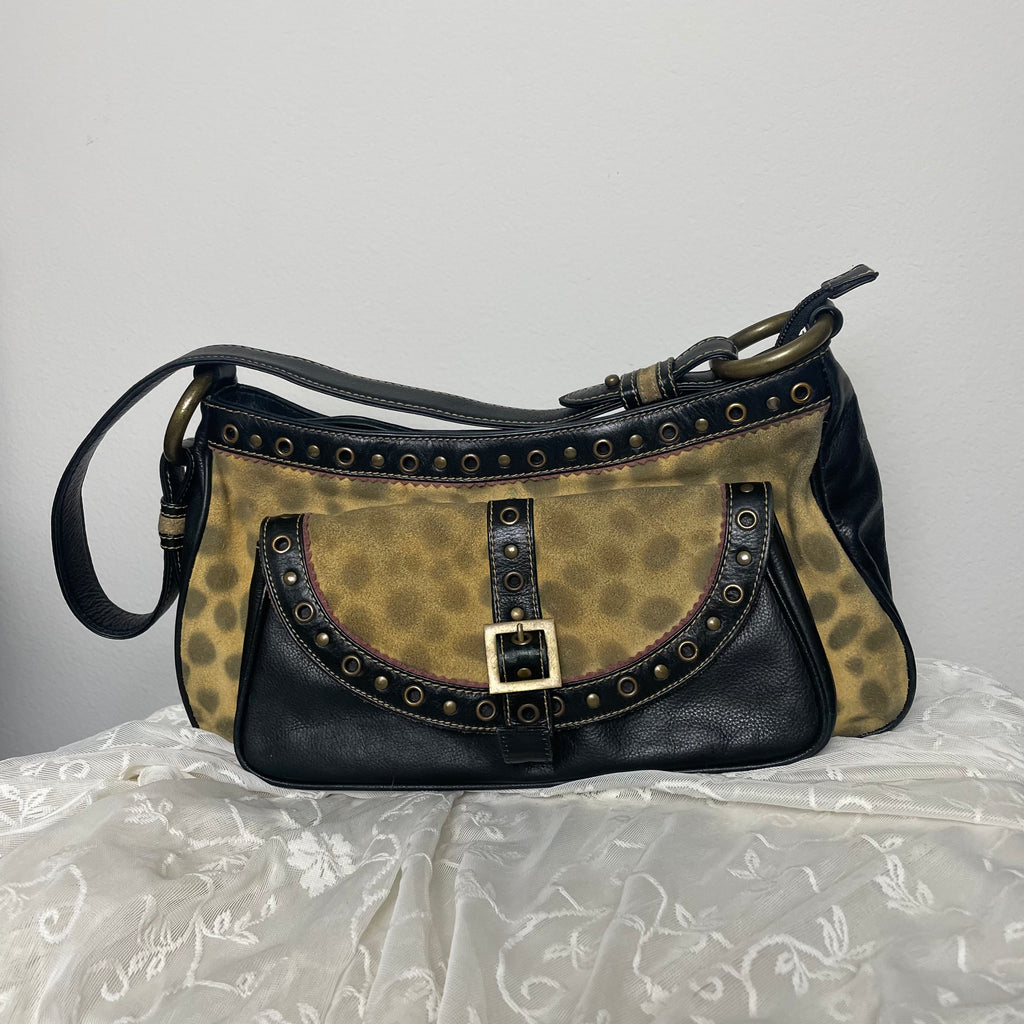 animal print shoulder bag