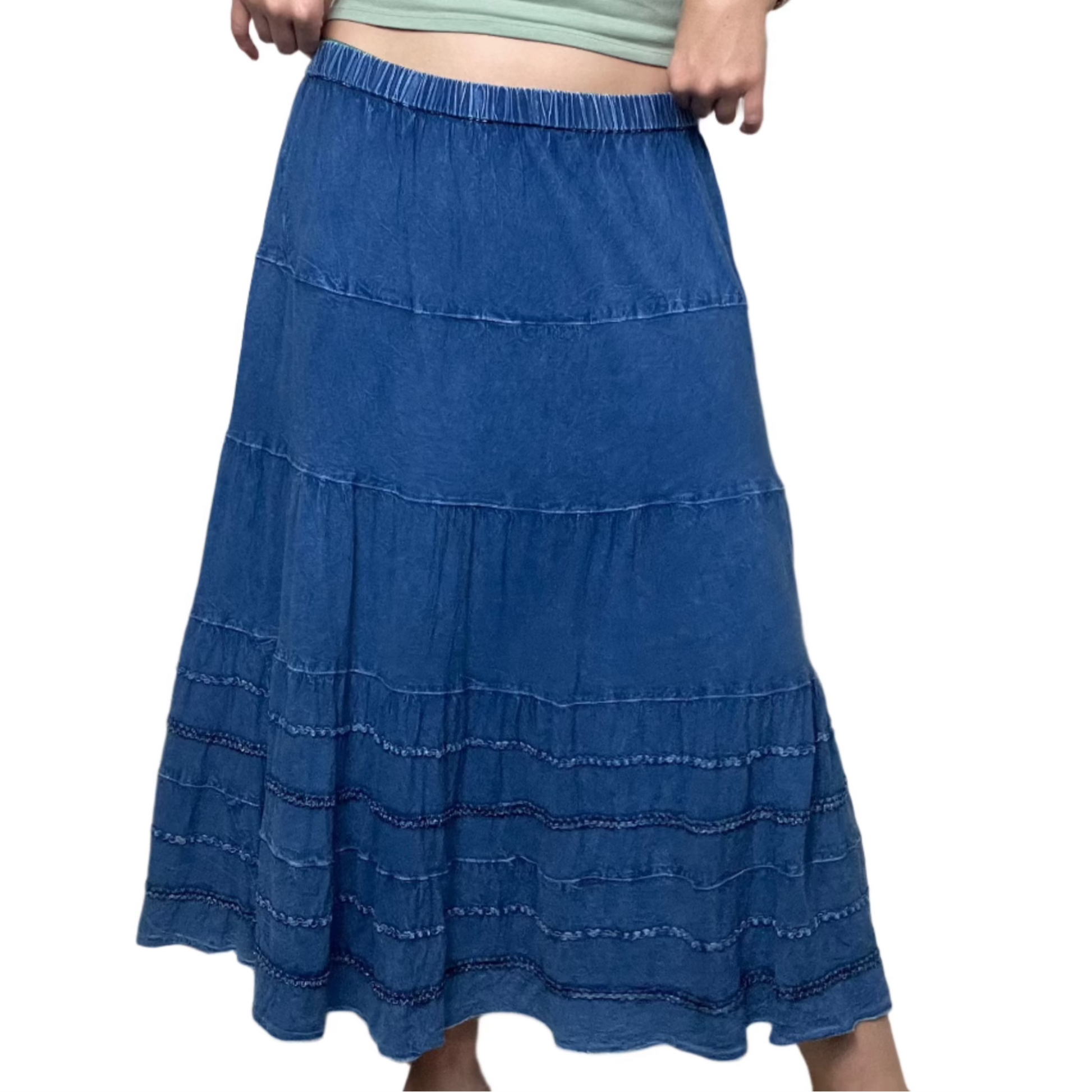 rayon skirt sz L