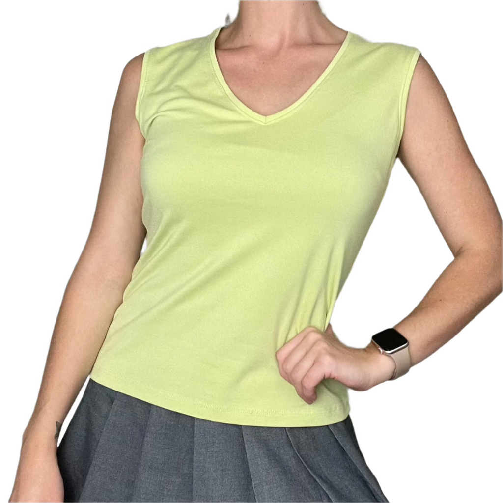 stretchy green tank S