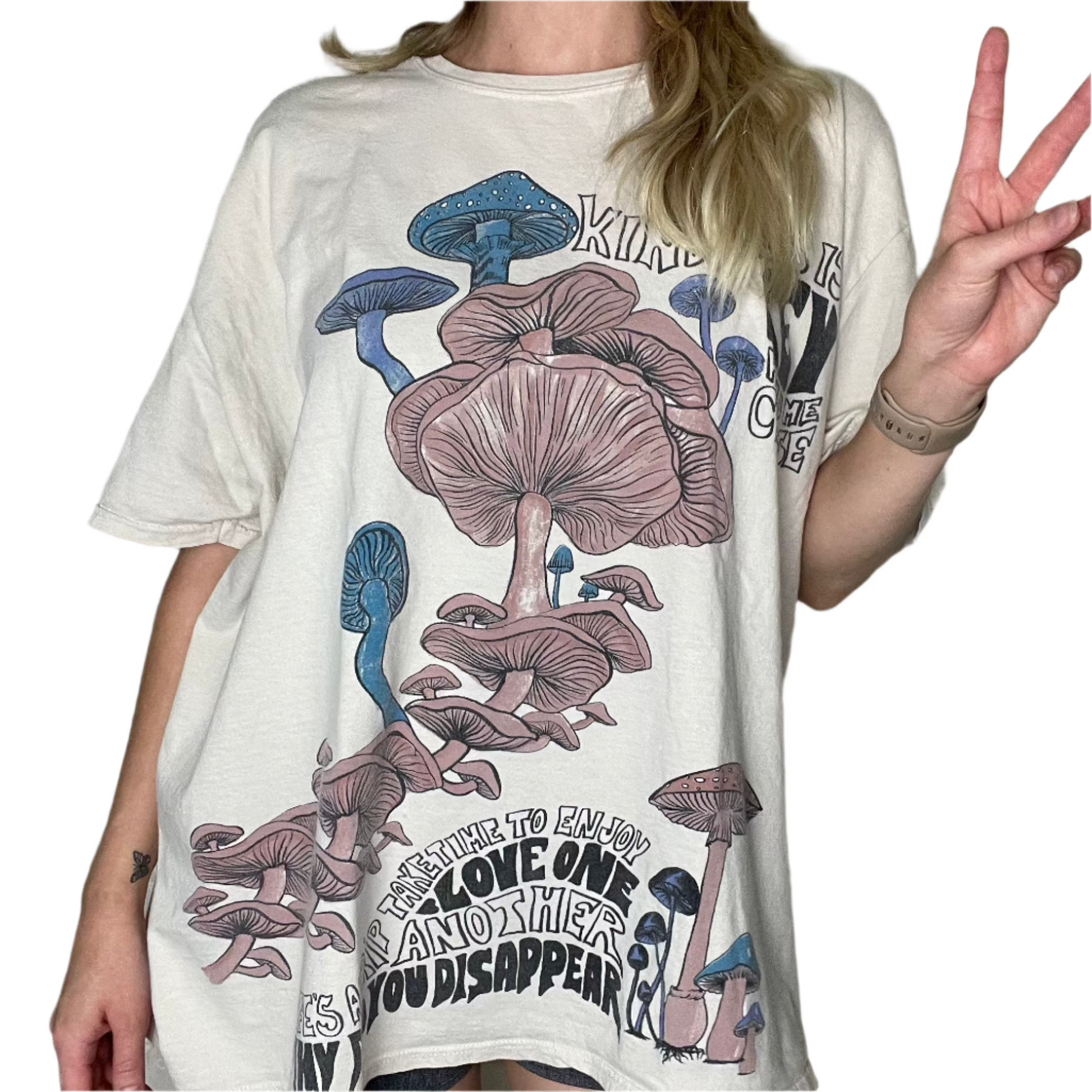 mushroom cotton tee S/M