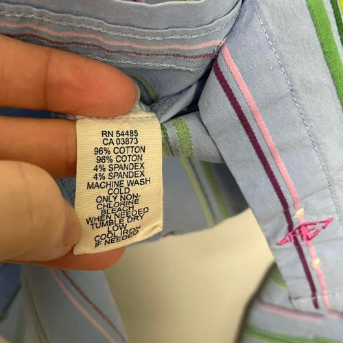 AE striped button up size 8