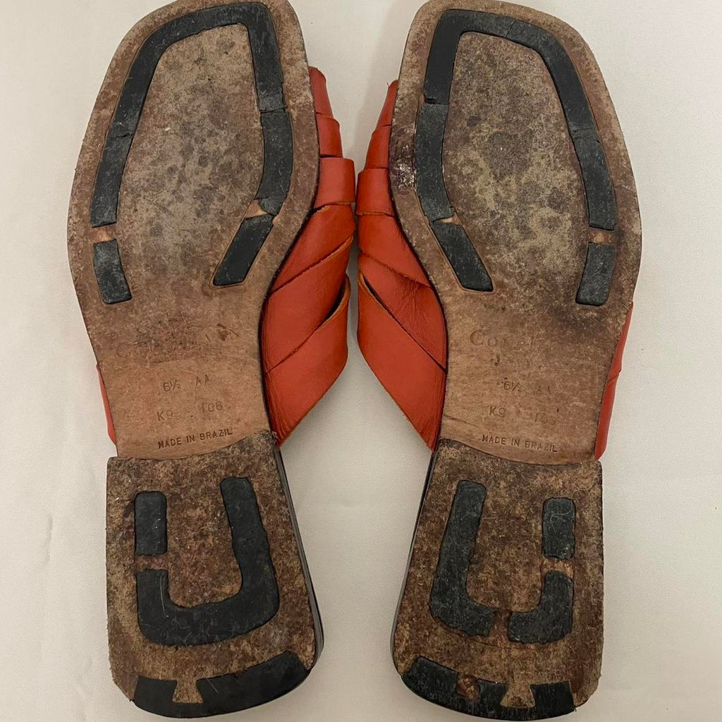 leather cole haan sandals 6.5