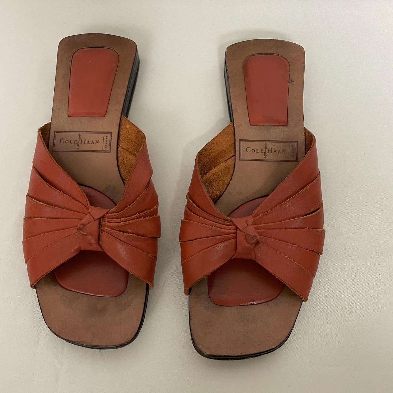 leather cole haan sandals 6.5